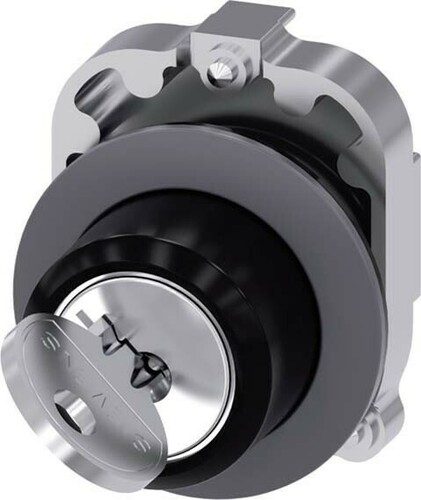 Siemens Dig.Industr. Schlüsselschalter RONIS 30 mm, rund, Metall 3SU10604LF010AA0