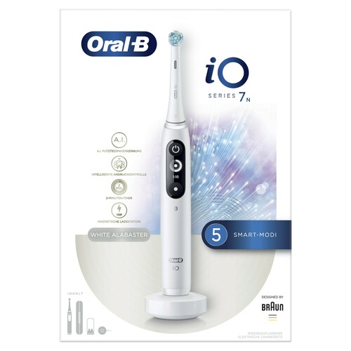 ORAL-B Oral-B Zahnbürste+Etui Magnet-Technologie iO 7N WhiteAlabaster