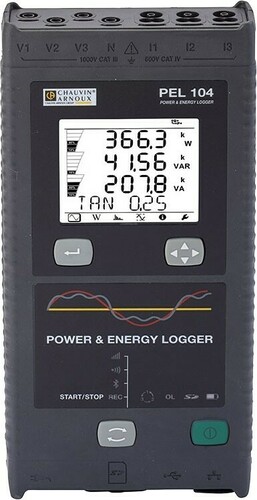 Chauvin Arnoux Leistungs-/Energierecorder PEL104 ohne Wandler P01157154