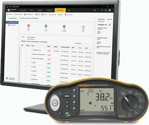 Fluke Installationstester TRUTEST ADV. 1663 DE FTT KIT