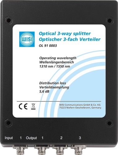 Wisi Optischer Verteiler 3-fach FC/PC OL 91 0003