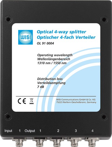Wisi Optischer Verteiler 4-fach FC/PC OL 91 0004