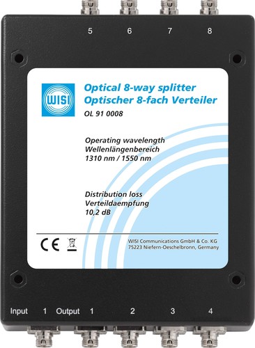 Wisi Optischer Verteiler 8-fach FC/PC OL 91 0008
