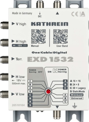 Kathrein Einkabel-Multischalter 4 Modi EXD 1532