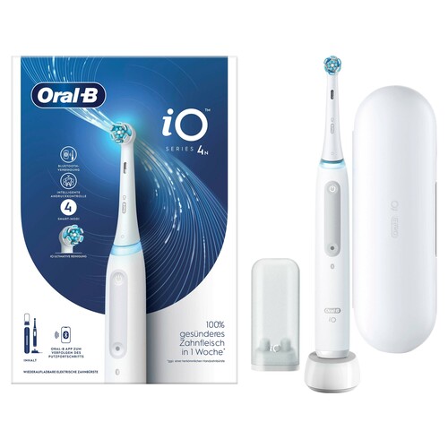 ORAL-B Oral-B Zahnbürste+Etui Magnet-Technologie iO 4 +Reiseetui weiß