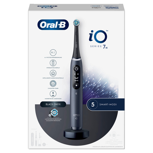 ORAL-B Oral-B Zahnbürste Magnet-Technologie iO Series 7N schwarz Onyx