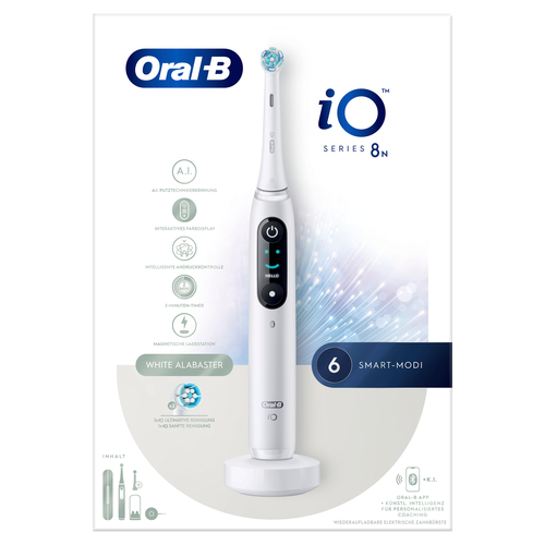 ORAL-B Oral-B Zahnbürste Magnet-Technologie iO Series 8N Alabast