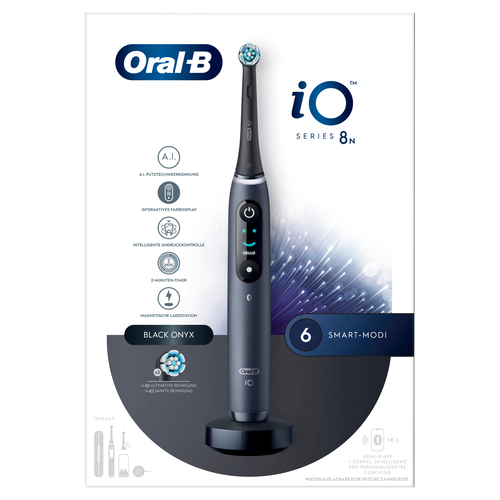 ORAL-B Oral-B Zahnbürste Magnet-Technologie iO Series 8N schwarz Onyx