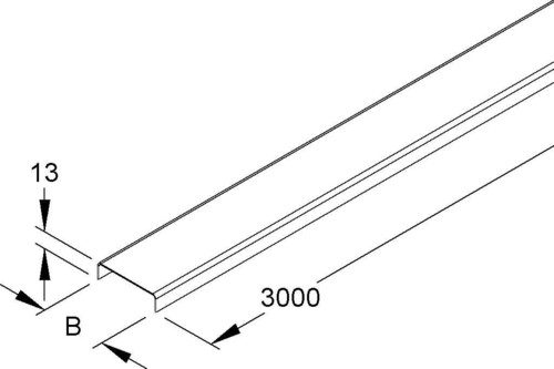 Niedax Kabelrinnendeckel RD 50