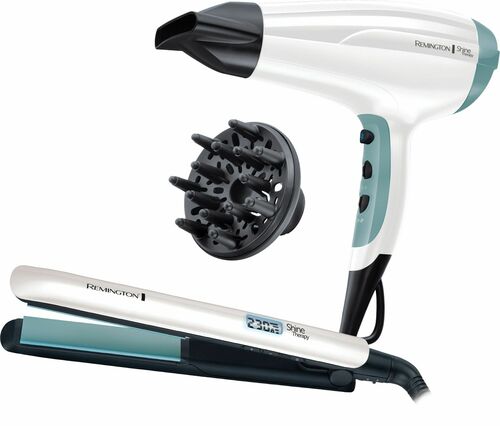 Remington Haarglätter Geschenk-Set S8500GP ShineTherapy