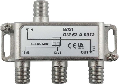 Wisi Abzweiger 2-fach 5-1300MHz,12dB Cl.A DM 62 A 0012