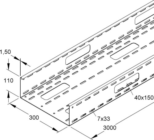 Niedax Rinne vertikal RSV 110.300 S Niedax Rinne vertikal RSV 110.300 S