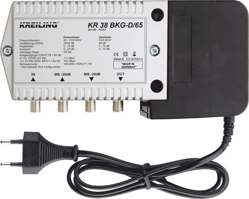 Kreiling Tech. BKG-Verstärker 1200MHz 38dB KR 38 BKG-D/65
