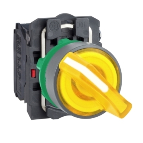 Schneider Electric Leuchtwahlschalter or,24V,1S+1Ö,in gr XB5AK125B5C0