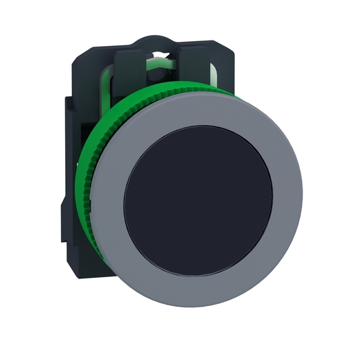 Schneider Electric Drucktaster komplett sw, 30mm, 1S, grau XB5FA21C0