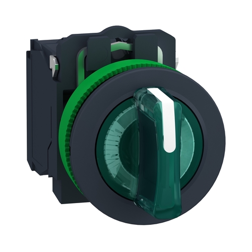 Schneider Electric Leuchtwahlschalter gn,24V,1Ö1S,3St XB5FK133B5