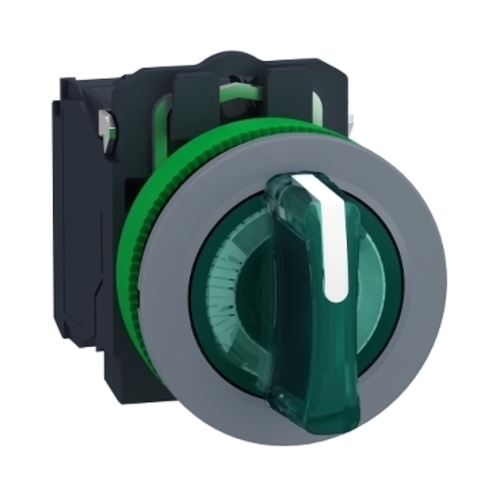Schneider Electric Leuchtwahlschalter gn,24V,1S+1Ö,in gr XB5FK133B5C0