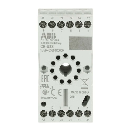 ABB Stotz S&J Sockel für 3We CR-U Relais CR-U3S ABB Stotz S&J Sockel für 3We CR-U Relais CR-U3S