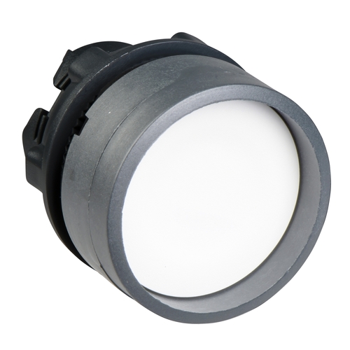 Schneider Electric Drucktaster, Front weiss, 22mm, in grau ZB5AA16C0