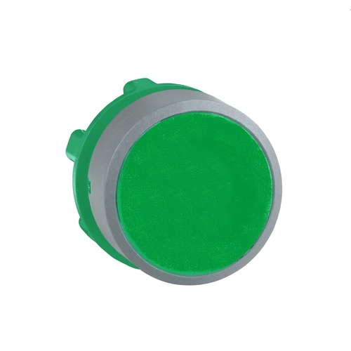 Schneider Electric Drucktaster, Front grün, 22mm, in grau ZB5AA3C0