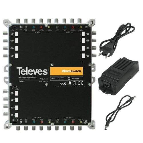 Televes Multischalter 9 in 12 Guß NEVO kaskadierb.m.NT MS912NCQ