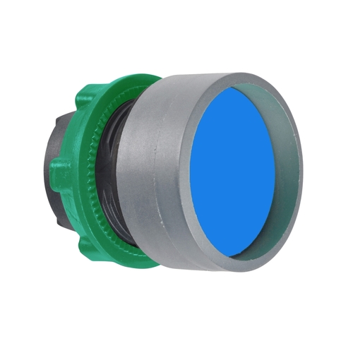 Schneider Electric Drucktaster, Front blau, 22mm, in grau ZB5AA66C0