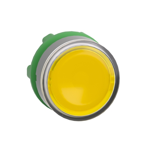 Schneider Electric Leuchtdrucktaster gelb, 22mm, in grau ZB5AA88C0