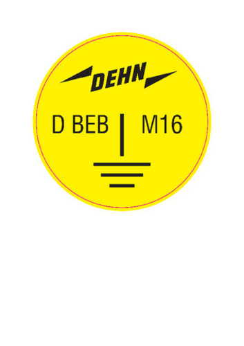 DEHN Erdungsaufkleber D EAK D50 BEB