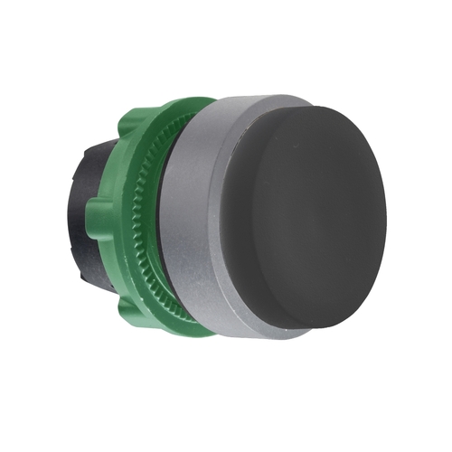 Schneider Electric Drucktaster, Front sw, 22mm, in grau ZB5AH2C0
