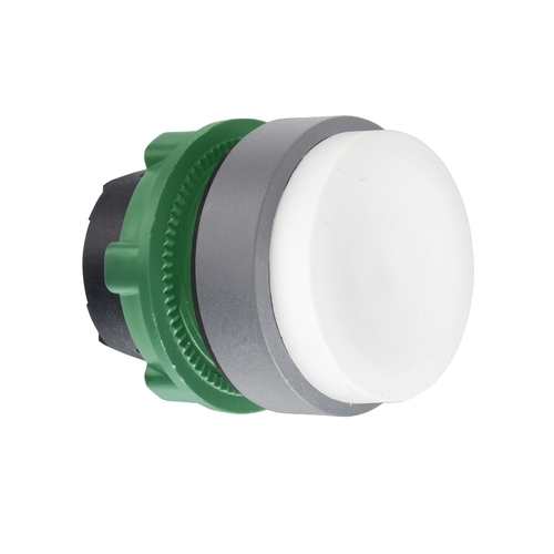 Schneider Electric Drucktaster, Front weiss, 22mm, in grau ZB5AL1C0