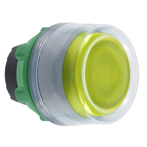 Schneider Electric Drucktaster, Front gelb, 22mm, in grau ZB5APA5C0