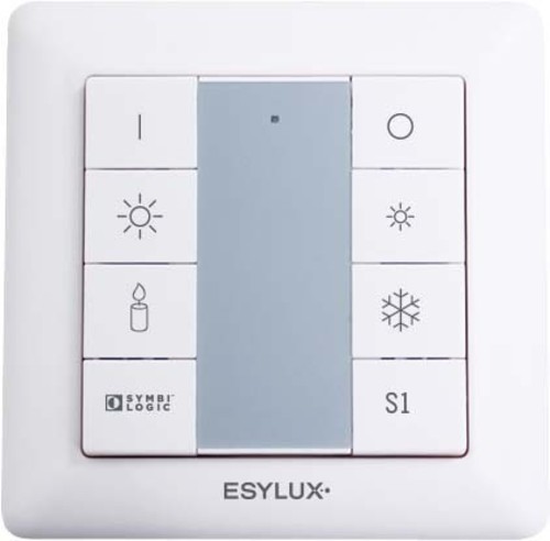 ESYLUX Taster 8-fach DALI Tunable White PUSH BUTTON x8 TWELC
