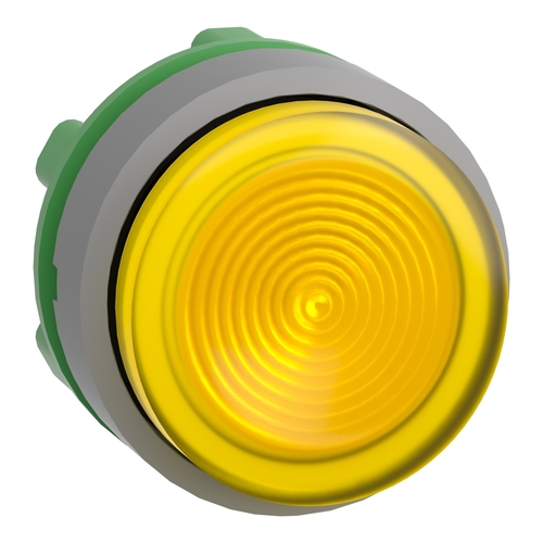 Schneider Electric Leuchtdrucktaster gelb, 22mm, in grau ZB5AW183SC0