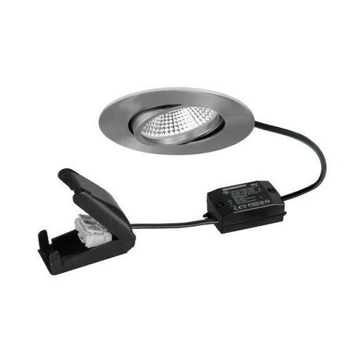 Brumberg Leuchten LED-Einbaustrahler 230V 3000K, nickel 38484153AB