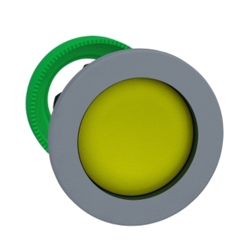 Schneider Electric Drucktaster, Front orange, 30mm, grau ZB5FA5C0