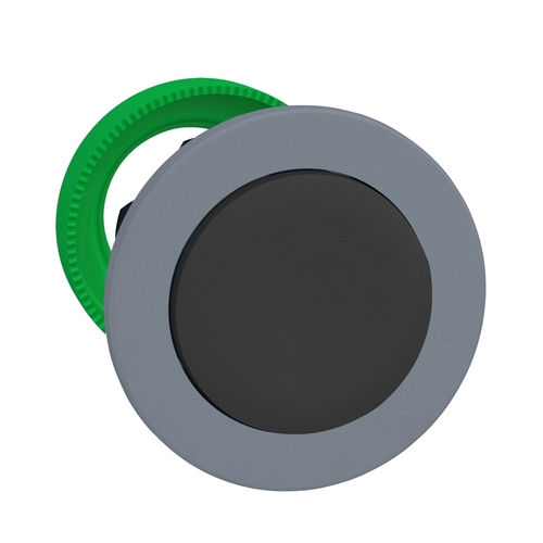 Schneider Electric Drucktaster, Front sw, 30mm, in grau ZB5FH2C0