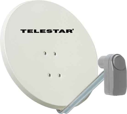 Telestar SAT-Außenanlage inkl.40mm PROFIMOUNT PROFIRAPID85 weiß 50-5