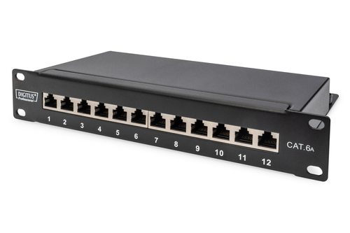 DIGITUS Patchpanel 10 Zoll 12x Cat6A DN-91612S-EA