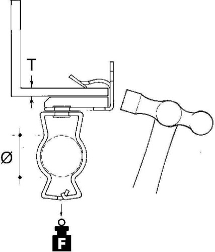 Niedax Flanschkralle EH38-GM2632