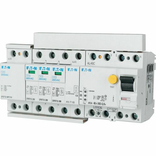 Eaton Überspannungsableiter-Set TN-S/TT-Set, 3+1p SPBT12-280-3+NPE/BB