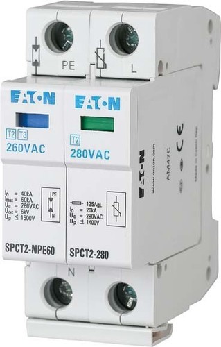 Eaton Überspannungsableiter steckbar,1p+N,335VAC SPCT2-335-1+NPE
