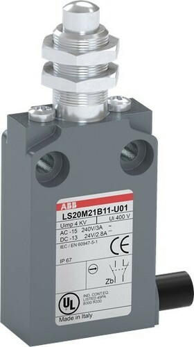 ABB Stotz S&J Kompakt-Pos.schalter Metall-Gehäuse IP67 LS20M21B11-U01 ABB Stotz S&J Kompakt-Pos.schalter Metall-Gehäuse IP67 LS20M21B11-U01