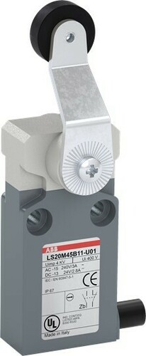 ABB Stotz S&J Kompakt-Pos.schalter Metall-Gehäuse IP67 LS20M45B11-U01 ABB Stotz S&J Kompakt-Pos.schalter Metall-Gehäuse IP67 LS20M45B11-U01