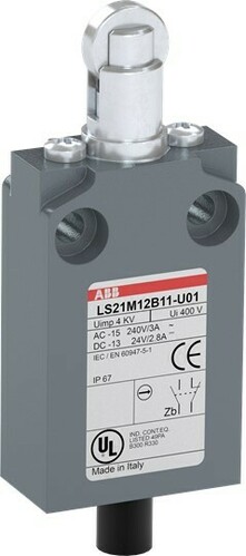 ABB Stotz S&J Kompakt-Pos.schalter Metall-Gehäuse IP67 LS21M12B11-U01 ABB Stotz S&J Kompakt-Pos.schalter Metall-Gehäuse IP67 LS21M12B11-U01