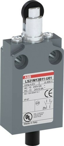 ABB Stotz S&J Kompakt-Pos.schalter Metall-Gehäuse IP67 LS21M13B11-U01 ABB Stotz S&J Kompakt-Pos.schalter Metall-Gehäuse IP67 LS21M13B11-U01
