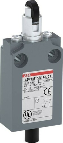 ABB Stotz S&J Kompakt-Pos.schalter Metall-Gehäuse IP67 LS21M15B11-U01 ABB Stotz S&J Kompakt-Pos.schalter Metall-Gehäuse IP67 LS21M15B11-U01
