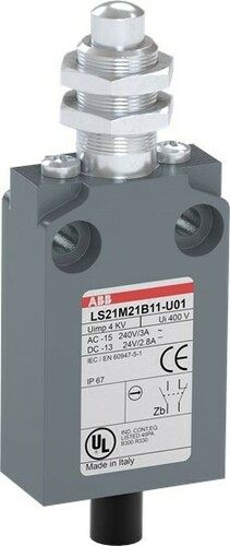 ABB Stotz S&J Kompakt-Pos.schalter Metall-Gehäuse IP67 LS21M21B11-U01 ABB Stotz S&J Kompakt-Pos.schalter Metall-Gehäuse IP67 LS21M21B11-U01