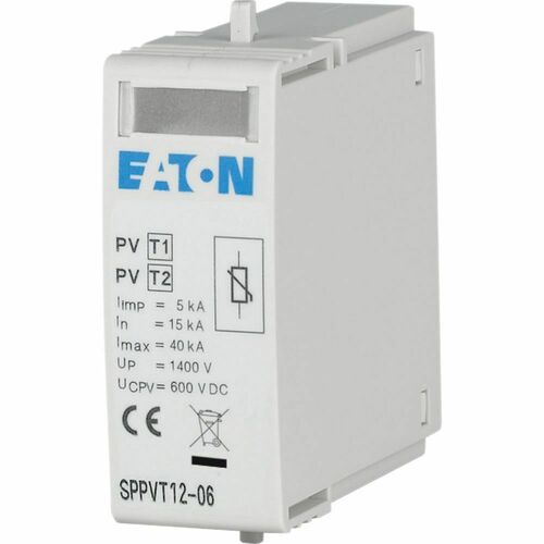 Eaton Überspannungsableiter Einsatz, 600VDC SPPVT12-06