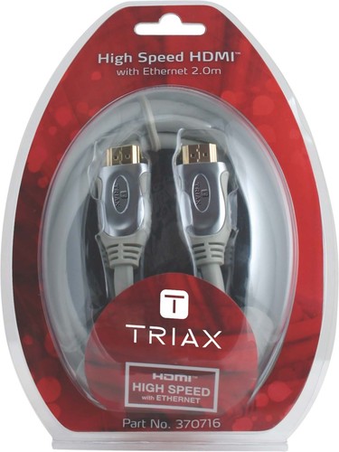 Triax Hirschmann HDMI-Kabel mit Ethernet-2.0m HDMI 2.0m