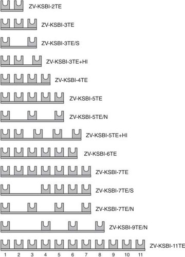 Eaton Phasenschiene 3Ph,16qmm,Gabel,3TE ZV-KSBI-3TE